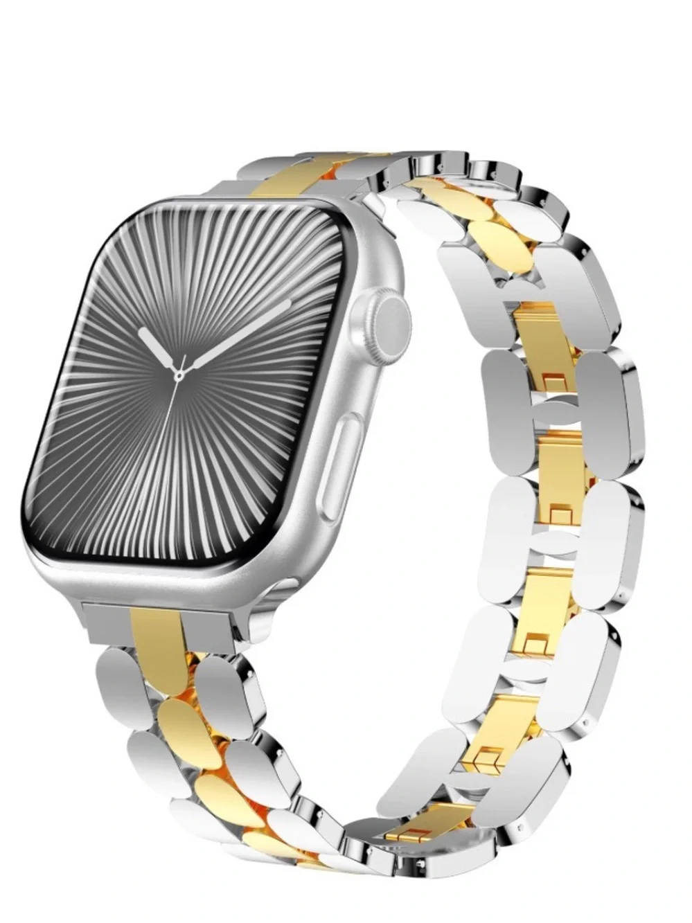 Apple Watch Two-Tone Gold and Silver Stainless Steel Watch Band